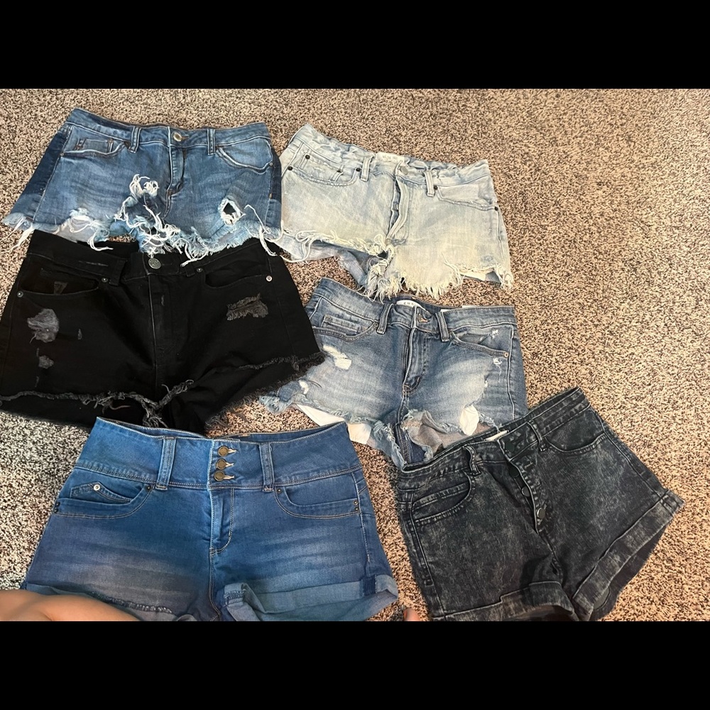 Summer distressed shorts
